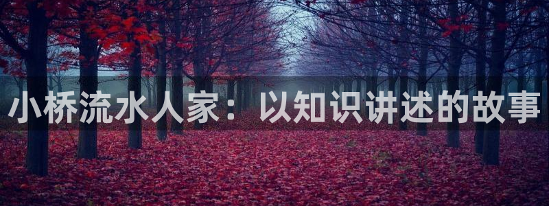 九鼎记全本小说下载：小桥流水人家：以知识讲述的故事